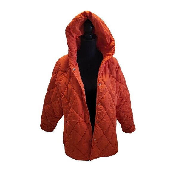 MEROKEETY Women’s Winter Coat Puffer Jacket Oversized NWT - Picture 2 of 15